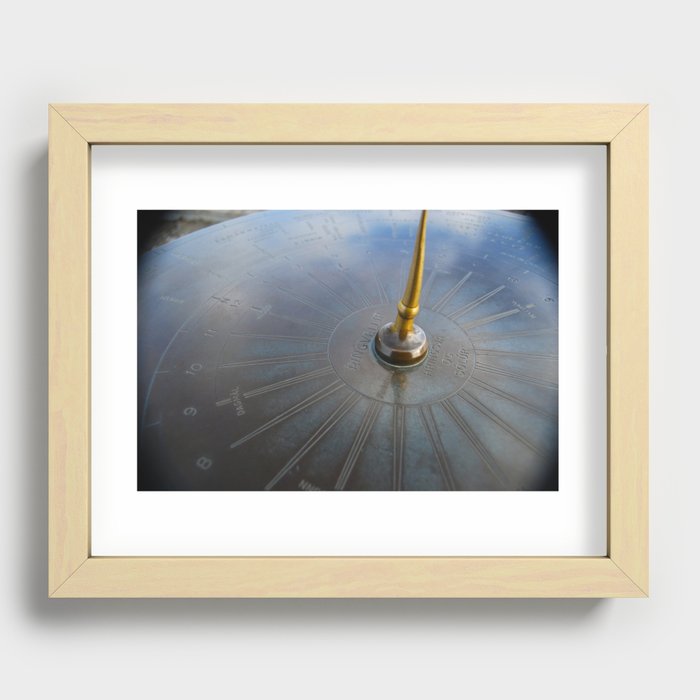 Sundial, Iceland Recessed Framed Print