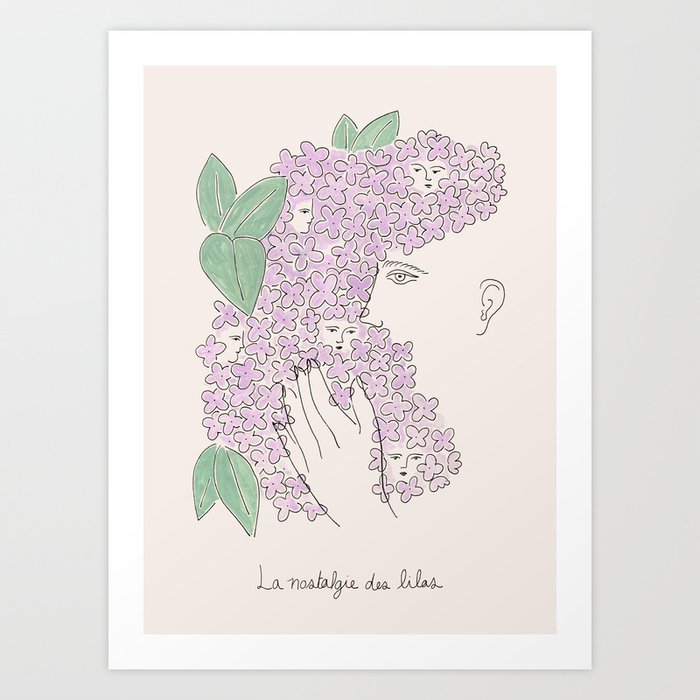 The Lilacs Nostalgia Art Print