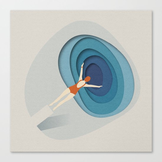 Dive Into Blue Canvas Print