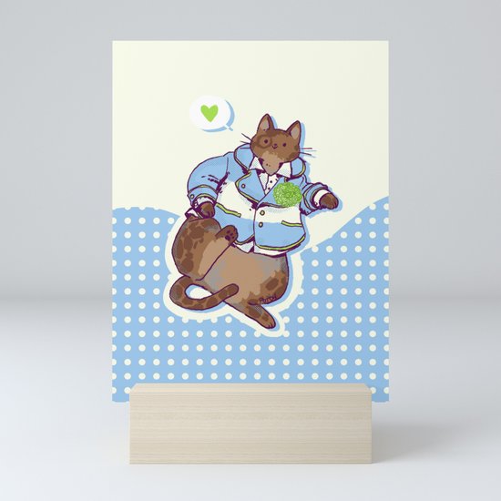 Pride Cats Gay Men Pride Mini Art Print By Potoh Society6