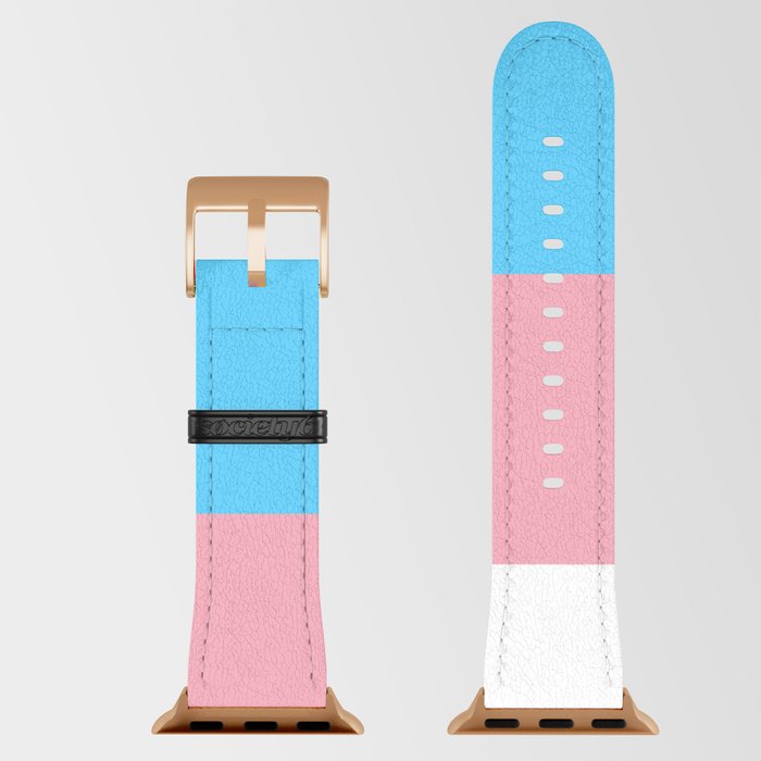 Transgender Pride Flag LGBTQ Apple Watch Band by Flags of the