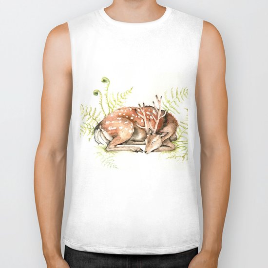 Sleeping Deer Biker Tank