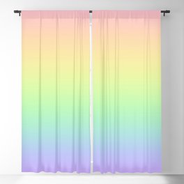Pastel Rainbow Gradient! Blackout Curtain
