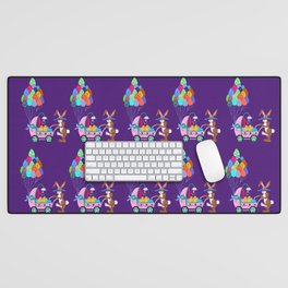 Easter Bunny and Chicks Baby Carriage Stroll Desk Mat