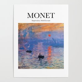 Monet - Impression, Soleil Levant Poster