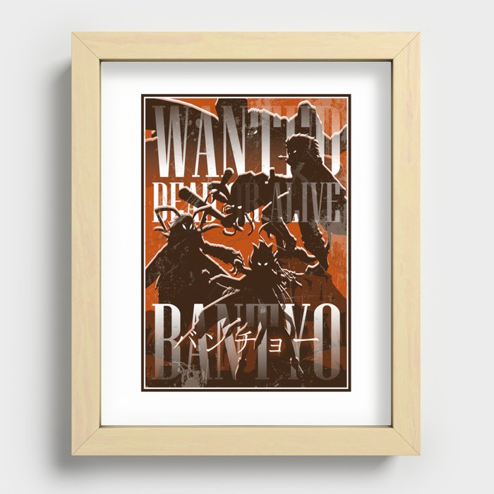 WANTED DOA | ＢＡＮ-ＴＹＯ Recessed Framed Print