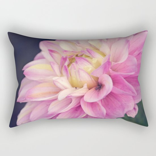 Pink sweet dahlia Rectangular Pillow