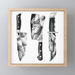 Knife Set - SpookyDOODs Framed Mini Art Print