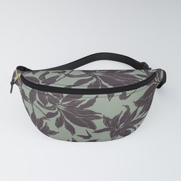 Tropical Palm_Sage and Brown Fanny Pack