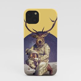 Astronaut deer iPhone Case