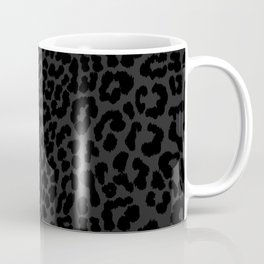 Goth Black Leopard Animal Print Mug