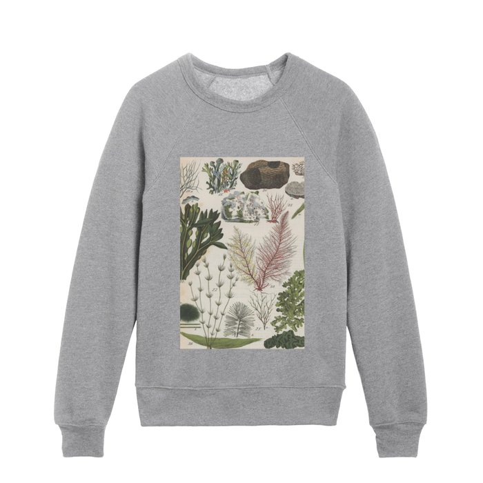 Aquatic Botanical Kids Crewneck