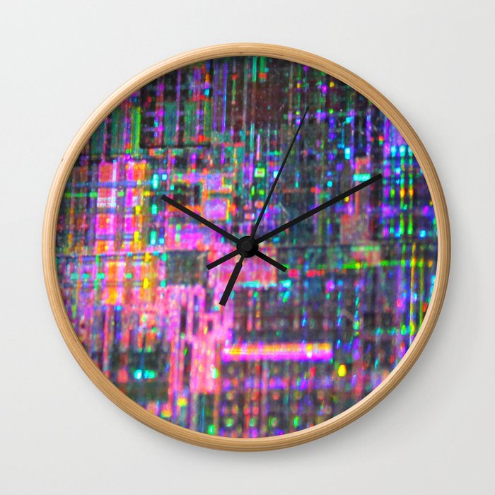 Pink Energy Wall Clock