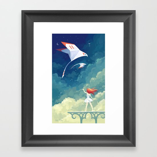 Flyby Framed Art Print