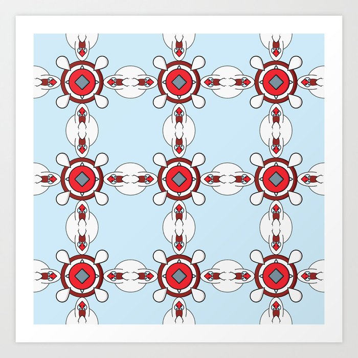 The Geometric Texture Abstract Geometric Ornaments Art Print