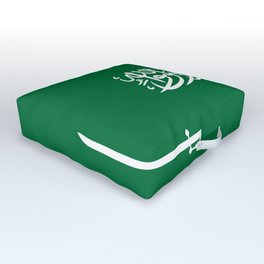 Saudi Arabia Flag Outdoor Floor Cushion