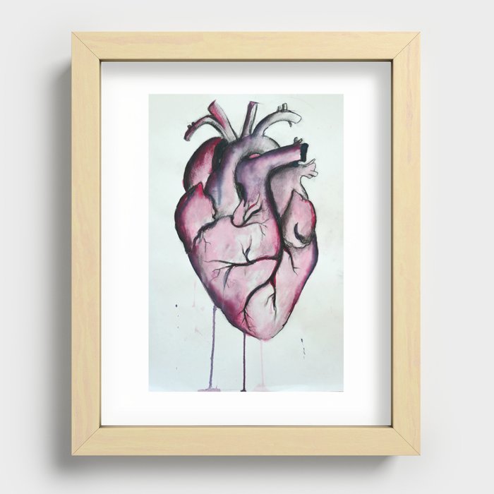 ANATOMICAL HEART Recessed Framed Print