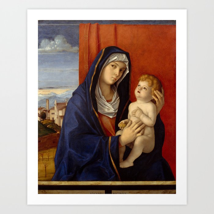 Giovanni Bellini "Madonna and Child" (2) (late 1480s) Art Print