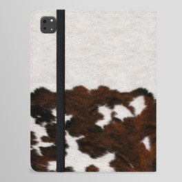 Simple Scandinavian Primitive Cowhide Print (screen print, photograph) iPad Folio Case