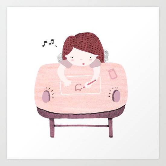 Why Home Office? Art Print