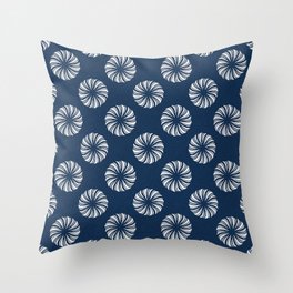 Shibori Swircles Throw Pillow | Decor, Symetria, Farmhouse, Shibori, Contemporary, Pattern, Zen, White, Classic, Home 