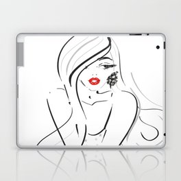 fashion dress chic illustration Laptop & iPad Skin