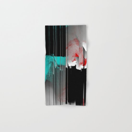 Minty Fresh Glitch Hand & Bath Towel