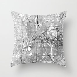 Tout Wear Minnesota Classic Minnesota 1858 MN State Outline Throw Pillow 16x16 Multicolor 