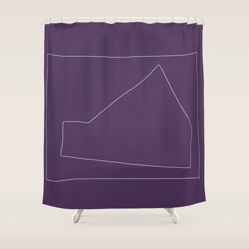 Purple People Eater Castle For The Movie Stars Shower Curtain By