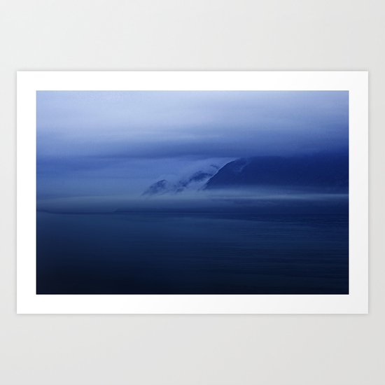 Smooth surf blues Art Print