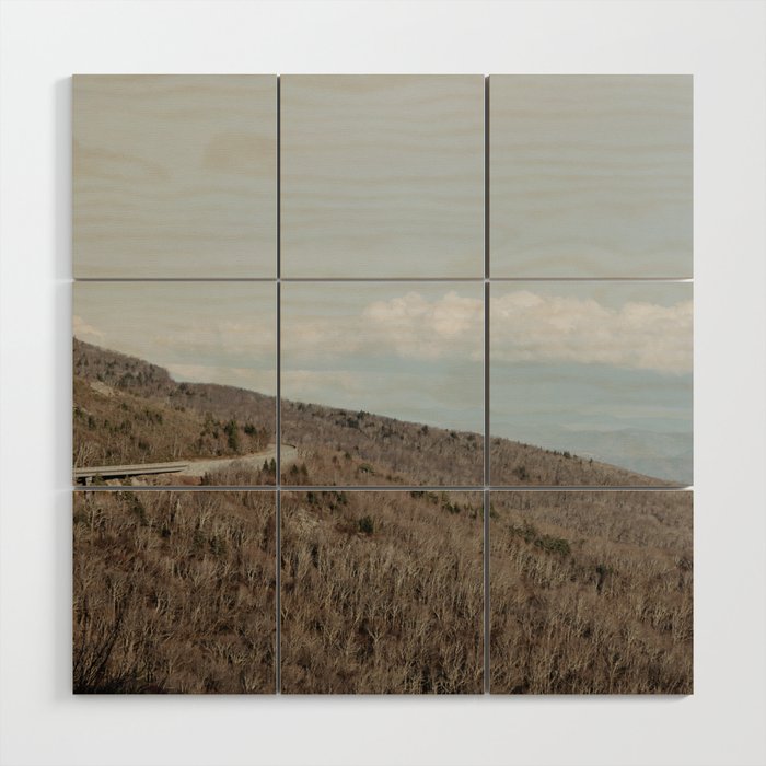 landscape with mountains	 Wood Wall Art