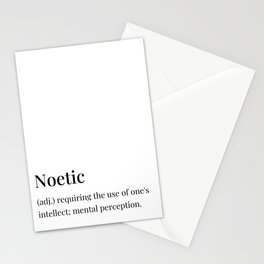 Noetic definition Stationery Card