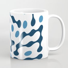 Twisted Metaballs Typography (Blue) Coffee Mug