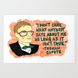 Truman Capote Art Print