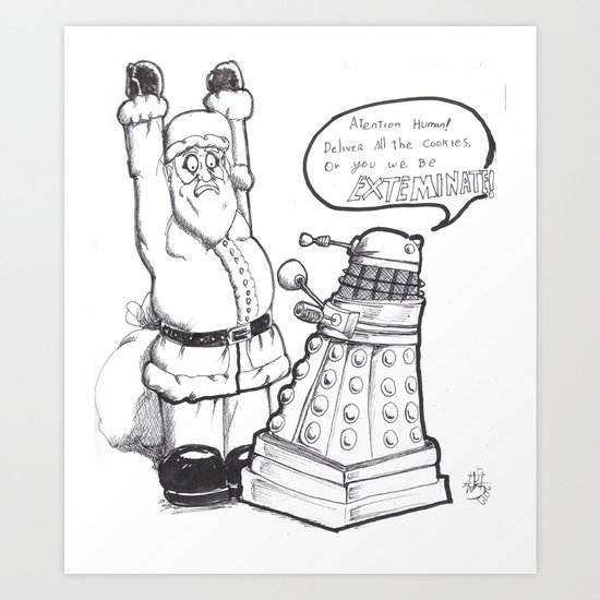 Daleks like cookies Art Print
