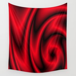 RED SWIRL. Wall Tapestry