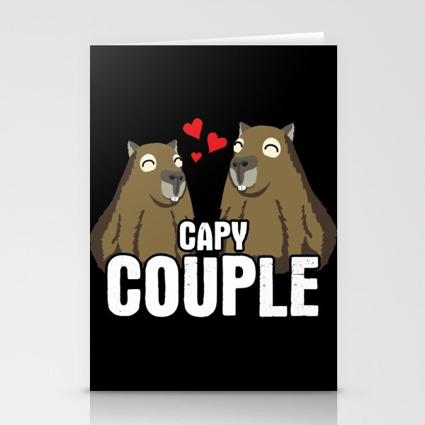 CAPY COUPLE CAPYBARA Stationery Cards