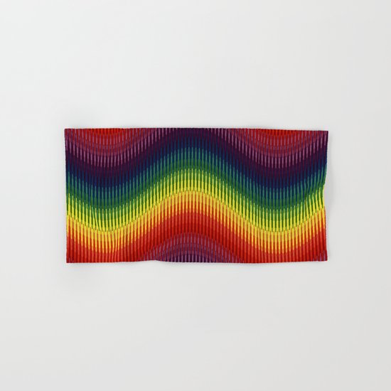 Rainbow Wave Hand & Bath Towel