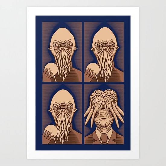 Ood One Out - Dalek Art Print