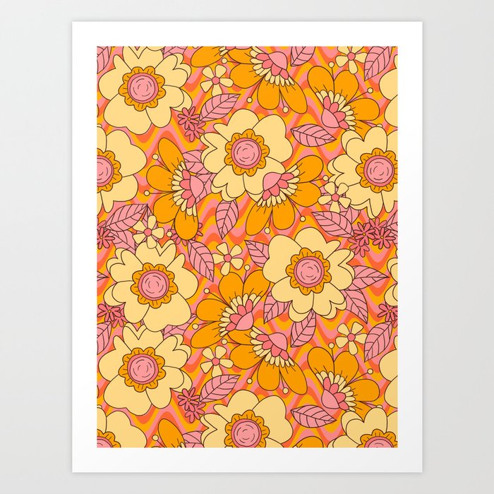 80s floral print store
