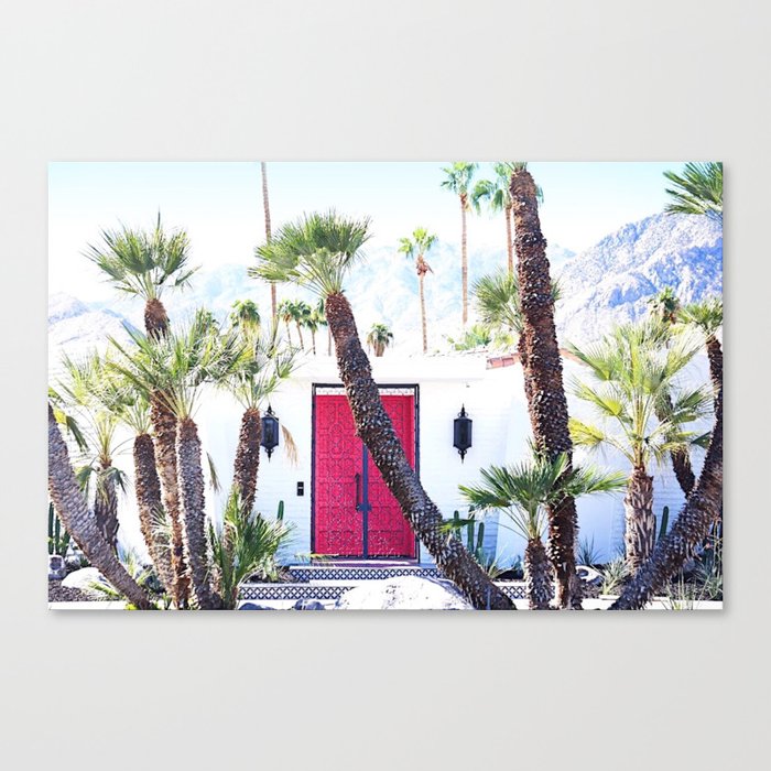 That New Pink Door Palm Springs Canvas Print