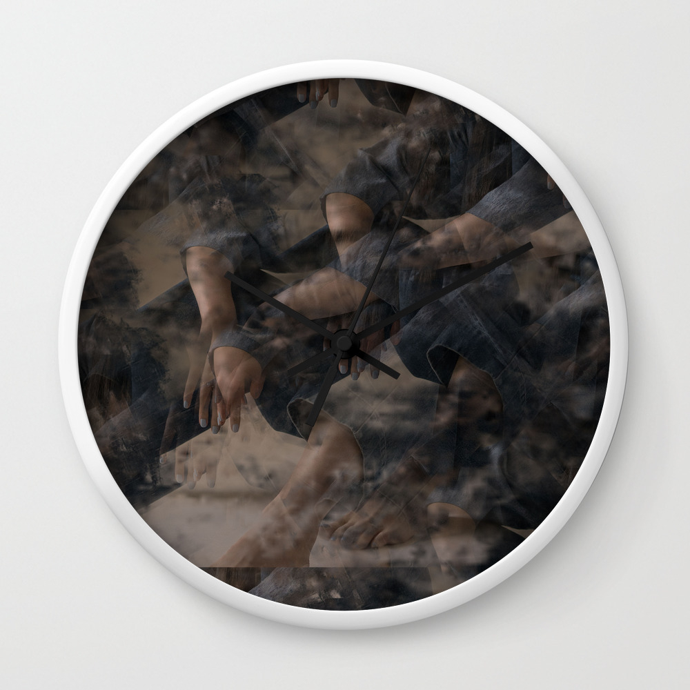 Untitled Abstract Multiple Exposure Wall Clock By Juliahembree Society6