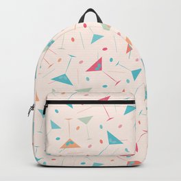 Martinis with Peach Background Backpack