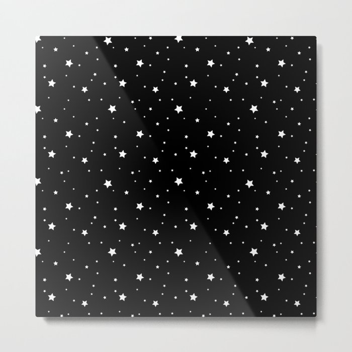 White Stars on a Black Sky Metal Print