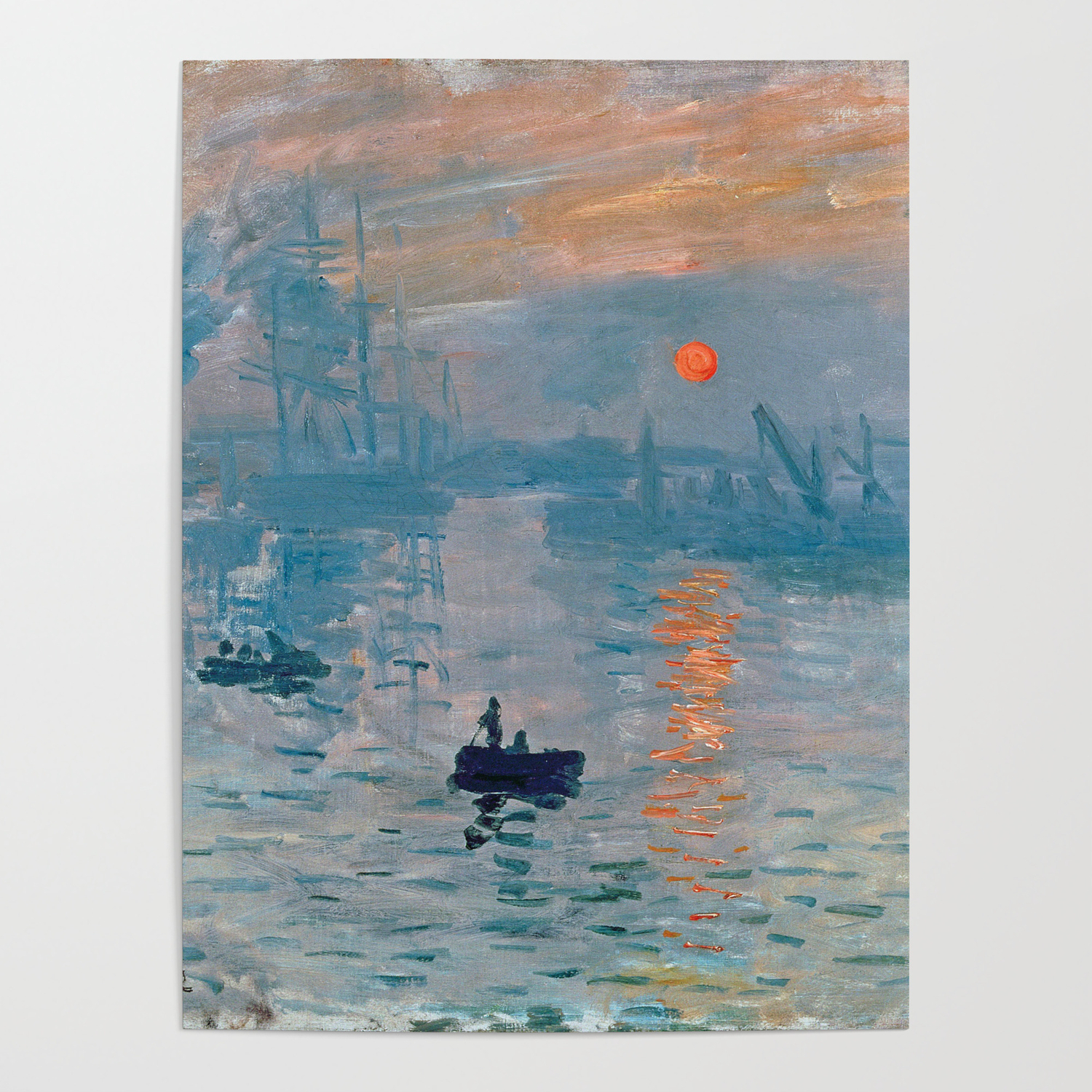 Claude Monet Impression Sunrise Poster By Favoritepaintingsart Society6
