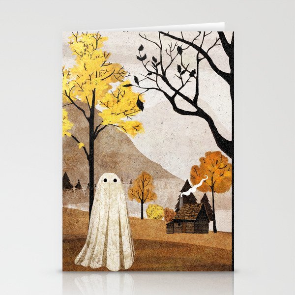 Walter in Autumn Stationery Cards