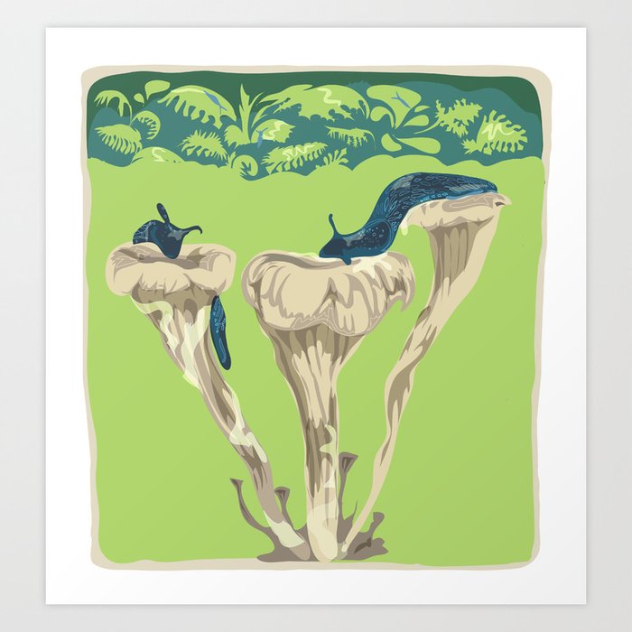'Carpathian Blue Slugs' Art Print