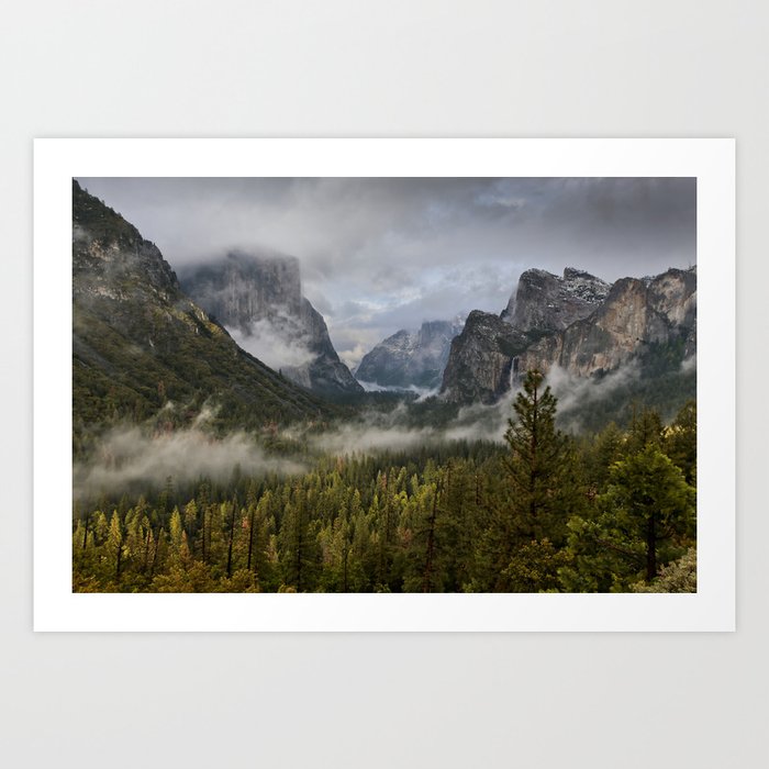Yosemite National Park / Tunnel View  4/26/15 Art Print