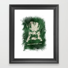 Predator - What the Hell are you? Framed Art Print
