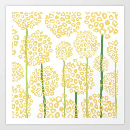 Yellow Flowers Art Print